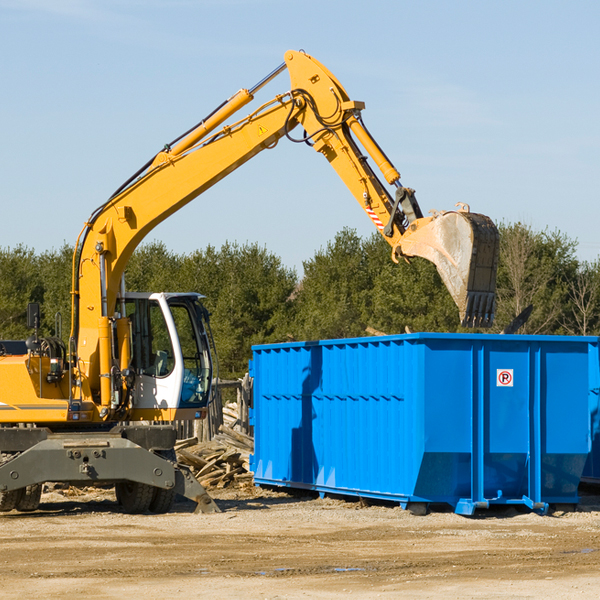 can i choose the location where the residential dumpster will be placed in Dresden KS